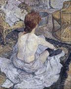 Henri  Toulouse-Lautrec The Toilette (mk09) France oil painting artist